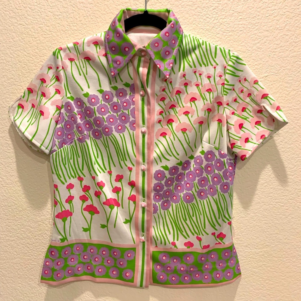Vintage floral blouse - 60’s